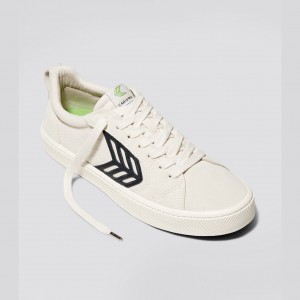 CATIBA PRO Cariuma Low Top Canvas Męskie Czarne | 854LZBKDI