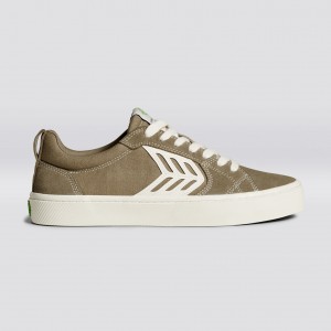 CATIBA PRO Cariuma Low Top Canvas Skate Damskie Sand Contrast / Ivory | 917YKSVXM