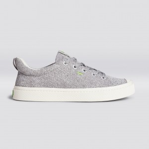 IBI Cariuma Low Top Bamboo Weave Knit Vegan Damskie Głęboka Szare | 819OFYQXM