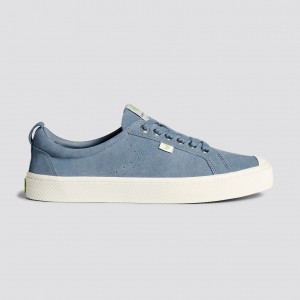 OCA LOW Cariuma Low Top Suede Damskie Niebieskie | 518ROLSQD