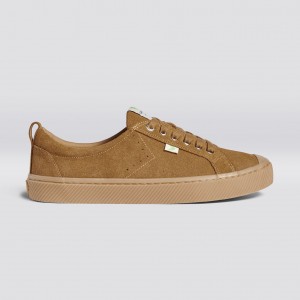 OCA LOW Cariuma Low Top Suede Damskie All Camel | 982HZFEBK