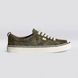 OCA LOW Cariuma Low Top Suede Męskie Camouflage | 629VPAQTS
