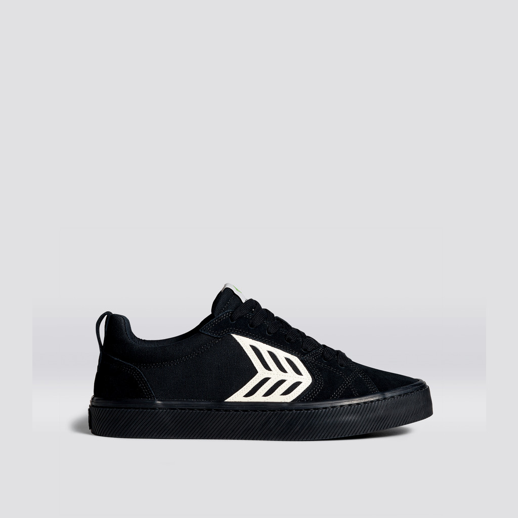 CATIBA PRO Cariuma Low Top Canvas Męskie Czarne | 058FRJPBO