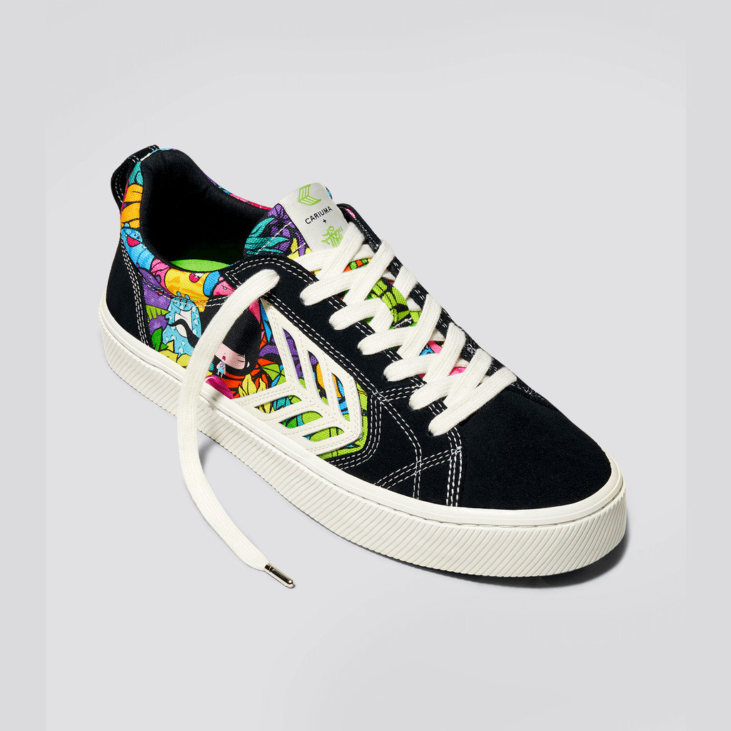 CATIBA PRO Cariuma Low Top Canvas Męskie Czarne | 043XUAIEQ