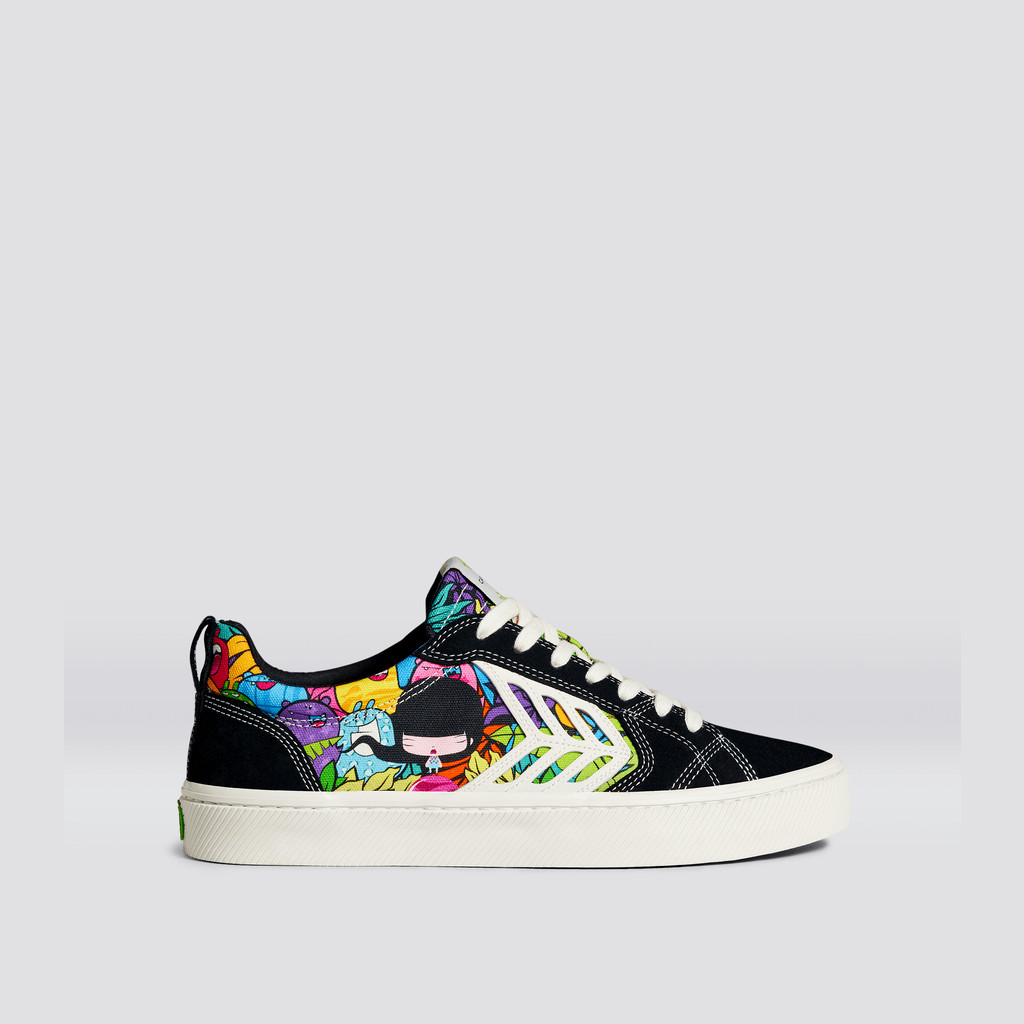 CATIBA PRO Cariuma Low Top Canvas Męskie Czarne | 043XUAIEQ