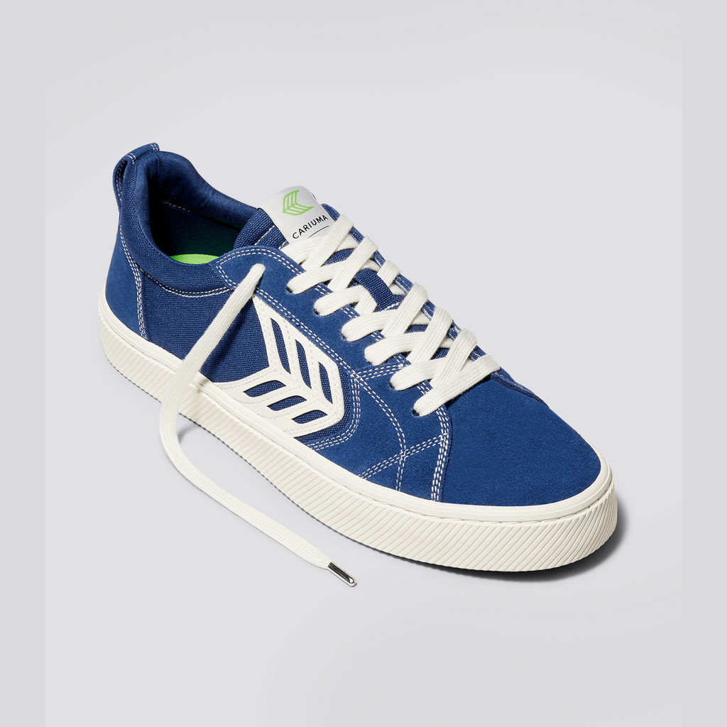 CATIBA PRO Cariuma Low Top Canvas Skate Vegan Damskie Niebieskie | 281NIBMAZ