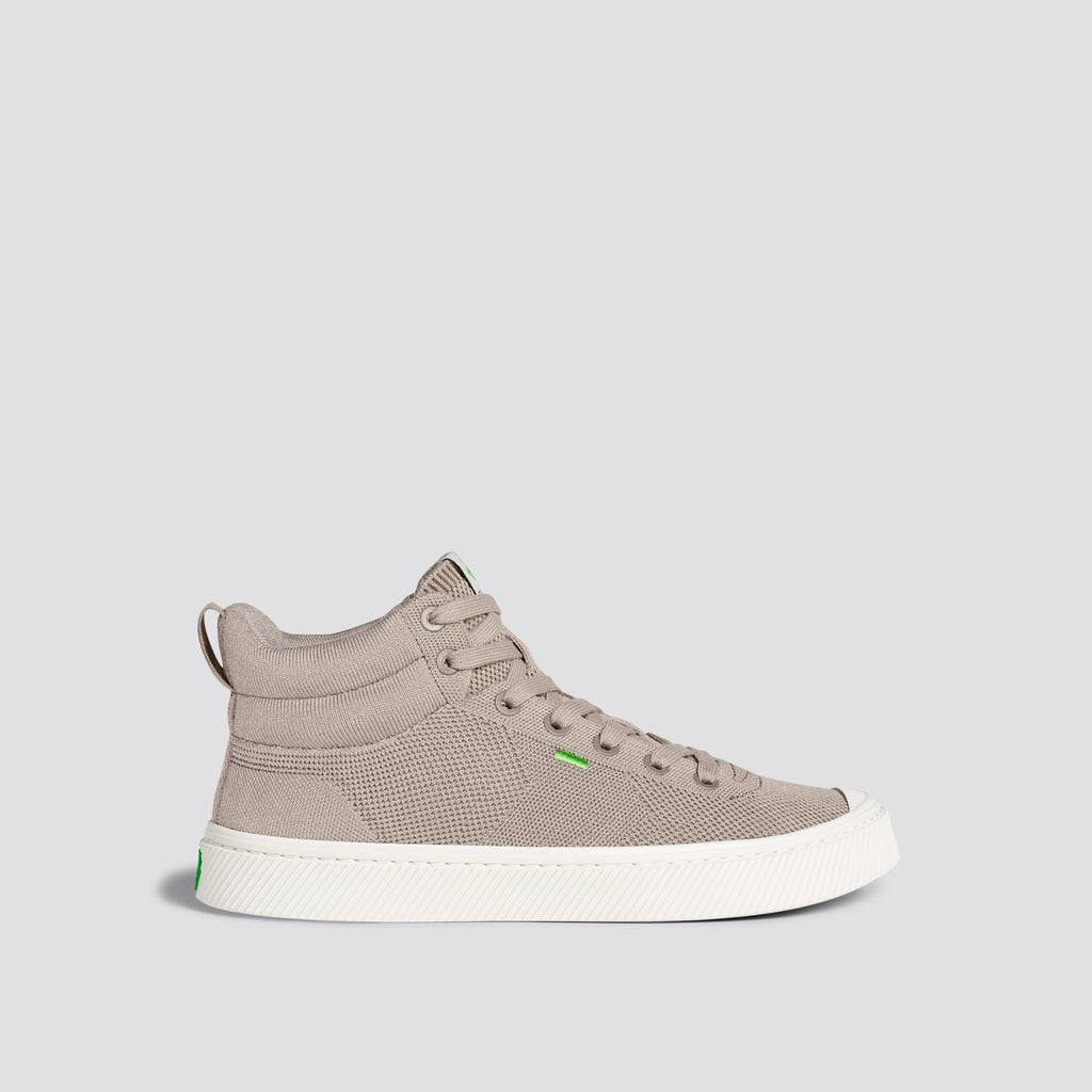 IBI HIGH Cariuma High Top Bamboo Weave Knit Vegan Męskie Beżowe | 714UWVRDH