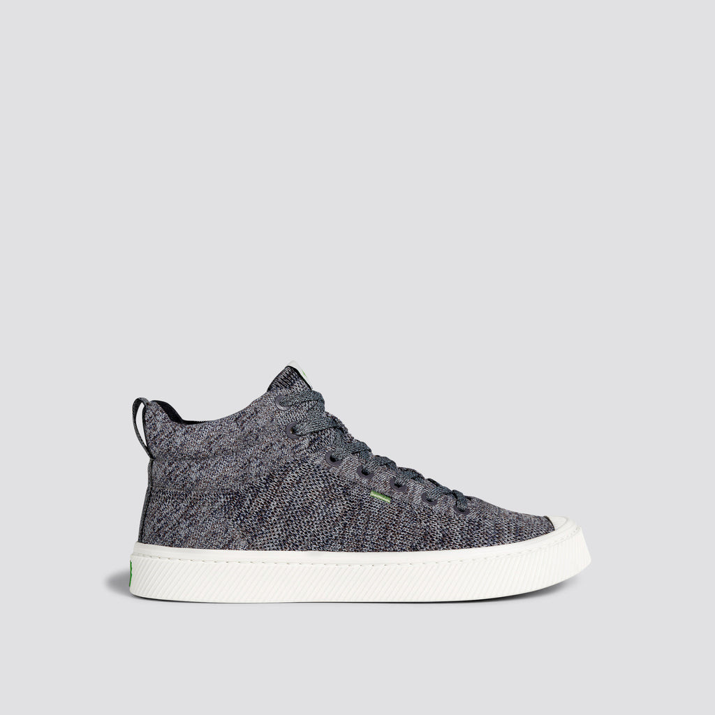IBI HIGH Cariuma High Top Bamboo Weave Knit Vegan Damskie Szare | 584IOZUQJ