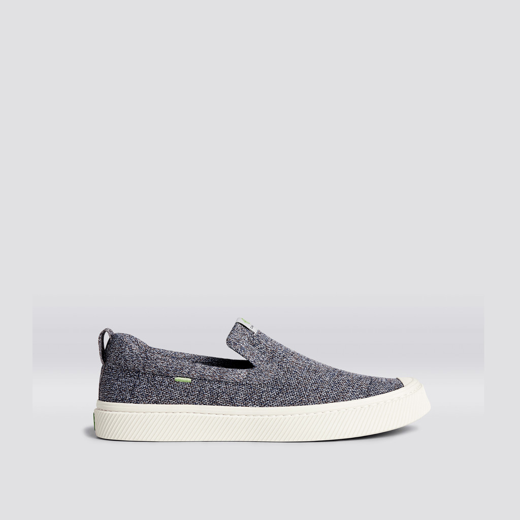 IBI Slip-On Cariuma Low Top Bamboo Weave Knit Vegan Męskie Szare | 348XWMCVA