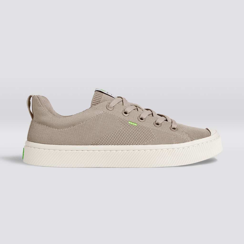IBI Cariuma Low Top Bamboo Weave Knit Vegan Męskie Beżowe | 956AIGZXT