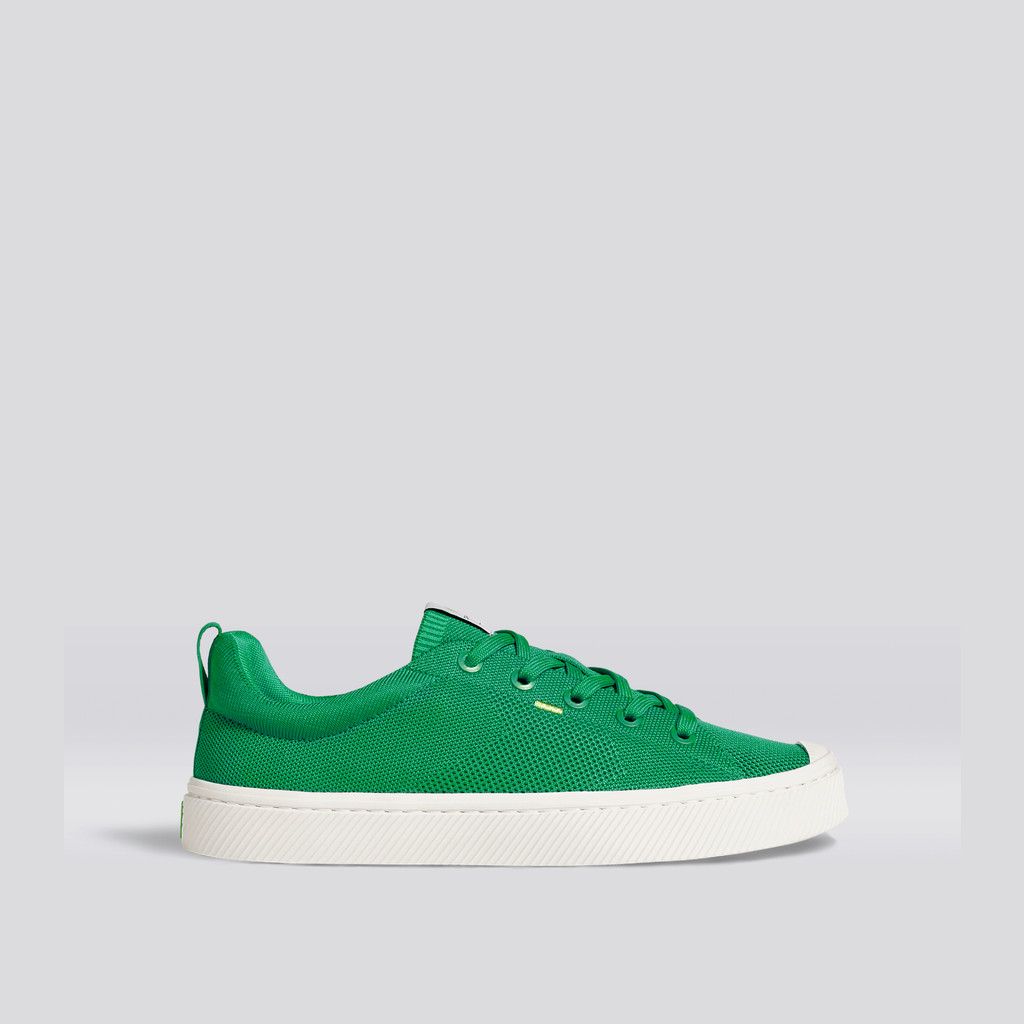 IBI Cariuma Low Top Bamboo Weave Knit Vegan Damskie Zielone | 891XMVYPG