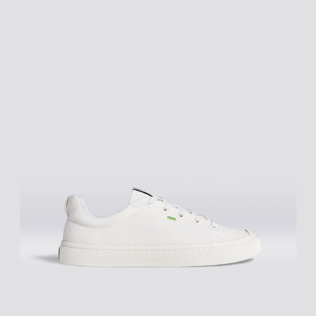 IBI Cariuma Low Top Bamboo Weave Knit Damskie Off-White | 536PYWLFD