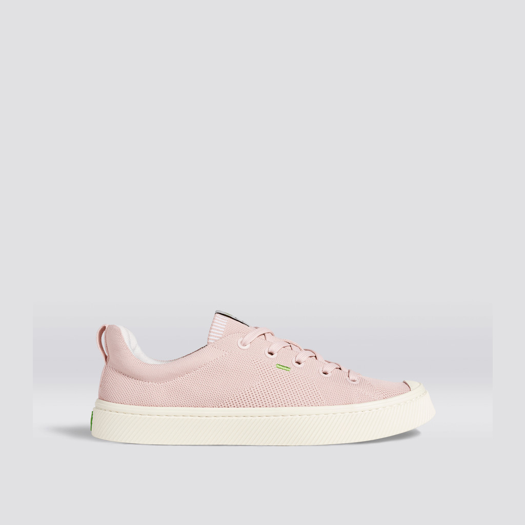 IBI Cariuma Low Top Bamboo Weave Knit Vegan Damskie Różowe | 812PZSBNW 