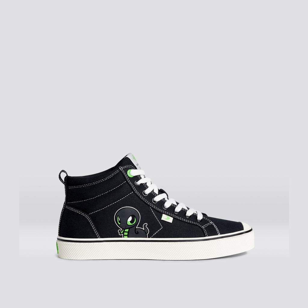 OCA HIGH Cariuma High Top Canvas Vegan Damskie Czarne | 632UOTWGV