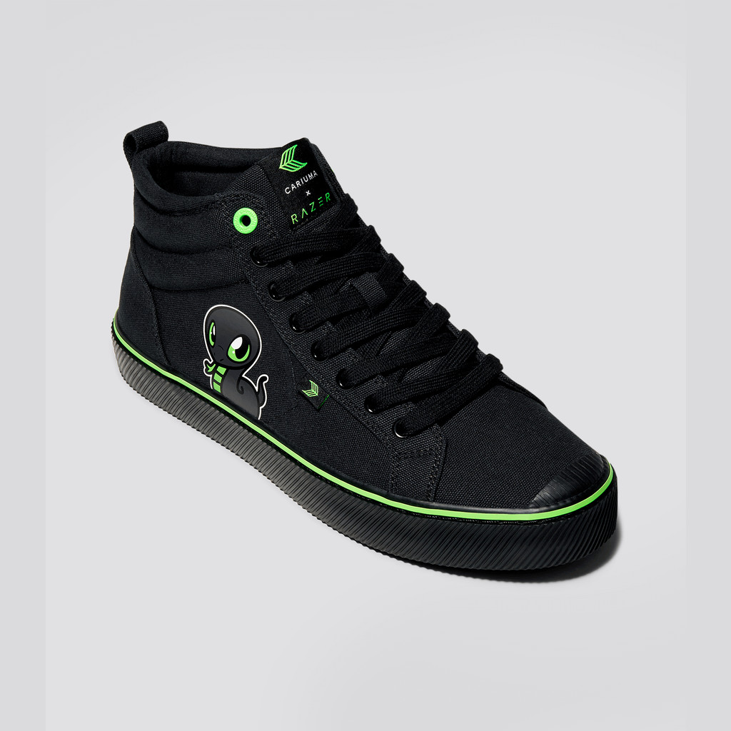 OCA HIGH Cariuma High Top Canvas Vegan Damskie Czarne | 132VYEPLH