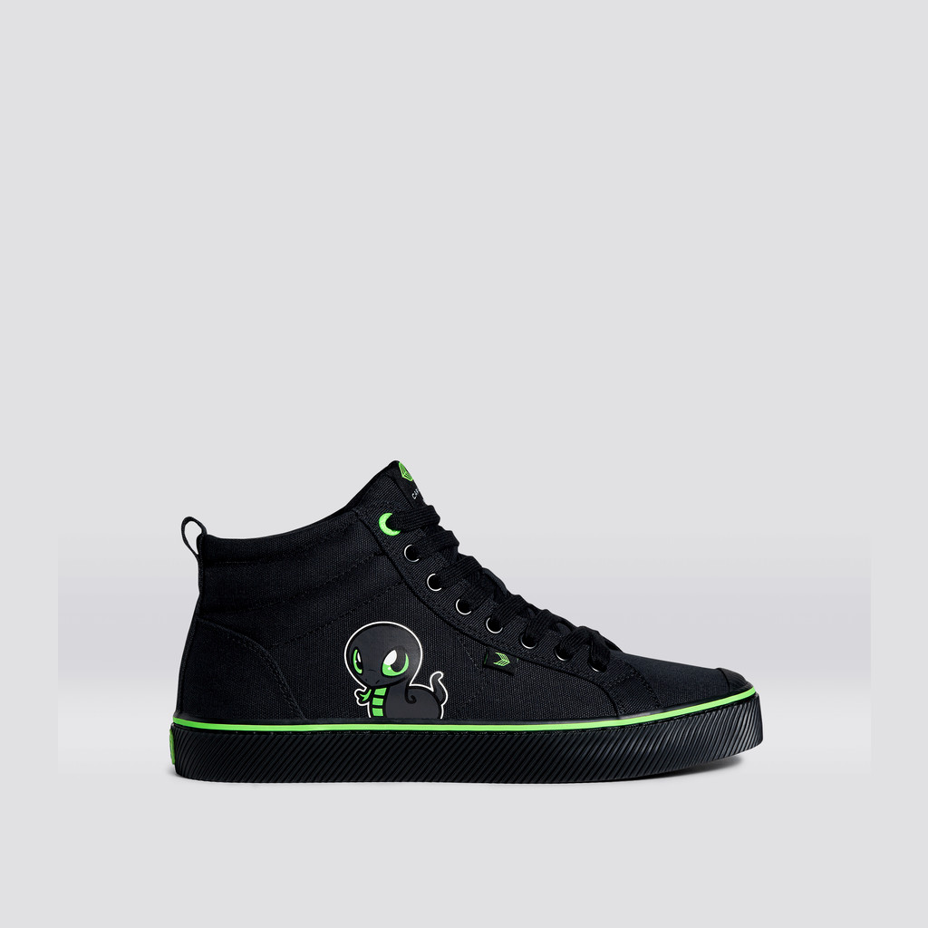 OCA HIGH Cariuma High Top Canvas Vegan Damskie Czarne | 132VYEPLH