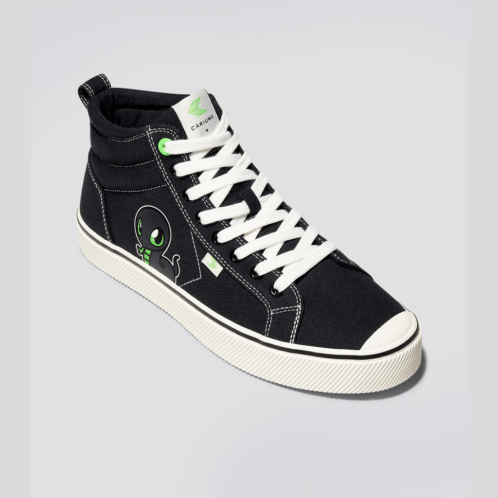 OCA HIGH Cariuma High Top Canvas Vegan Męskie Czarne | 871CYXUWA