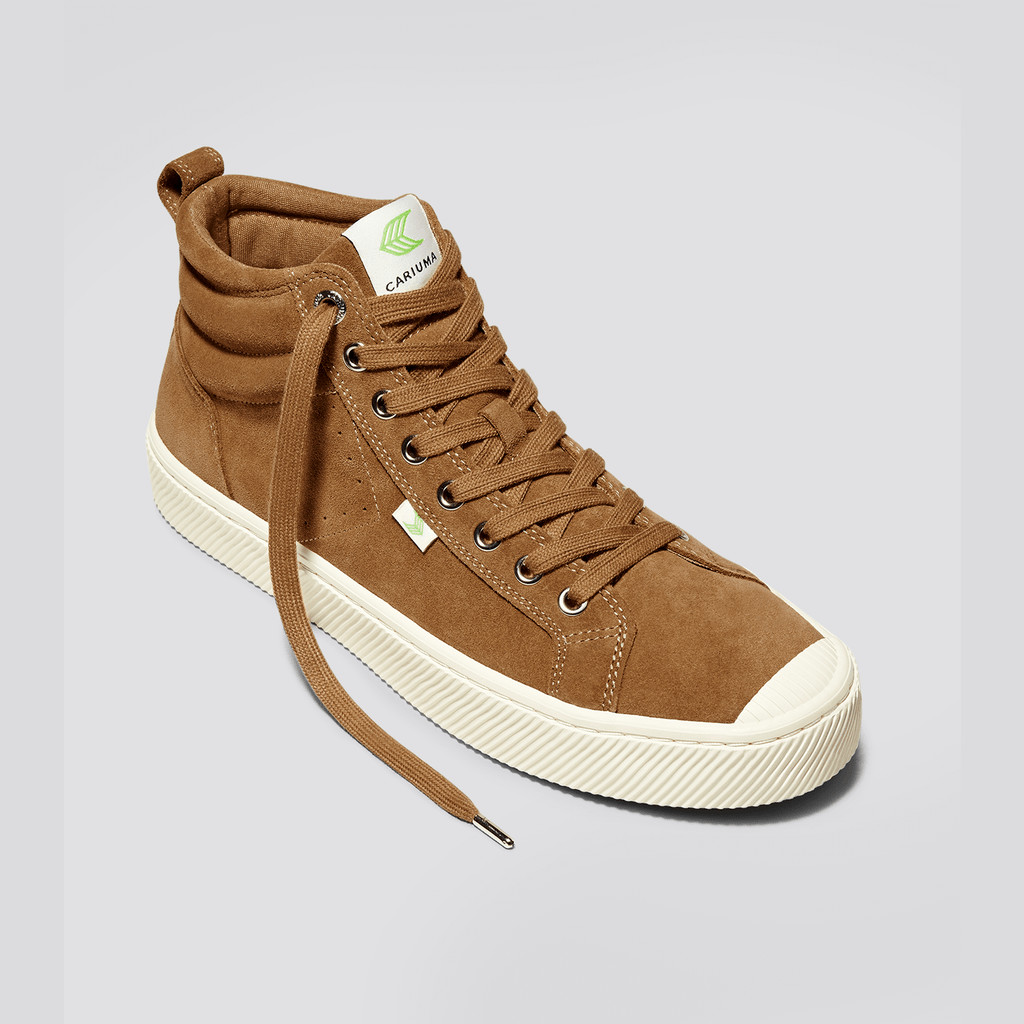 OCA HIGH Cariuma High Top Suede Damskie Camel | 598PUKSBL