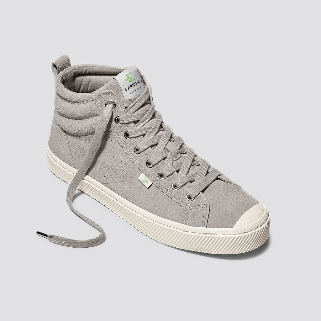 OCA HIGH Cariuma High Top Suede Damskie Szare | 569OQNLUA