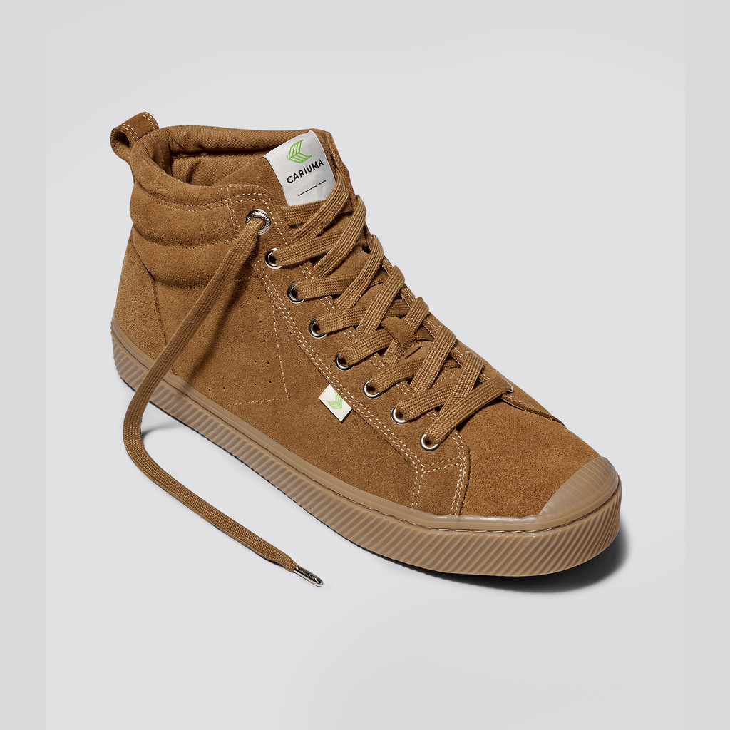 OCA HIGH Cariuma High Top Suede Damskie Camel | 082TBEKRH