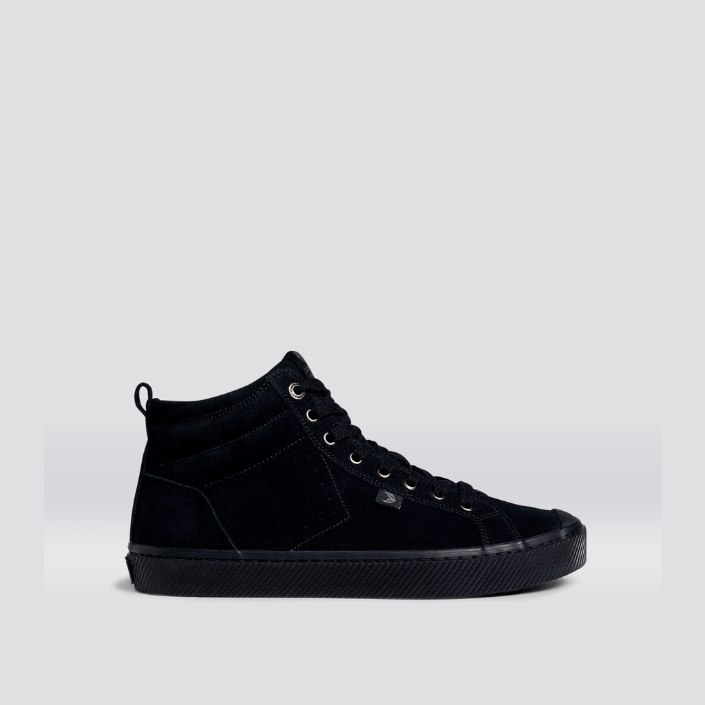 OCA HIGH Cariuma High Top Suede Damskie Czarne | 379KEFQJY