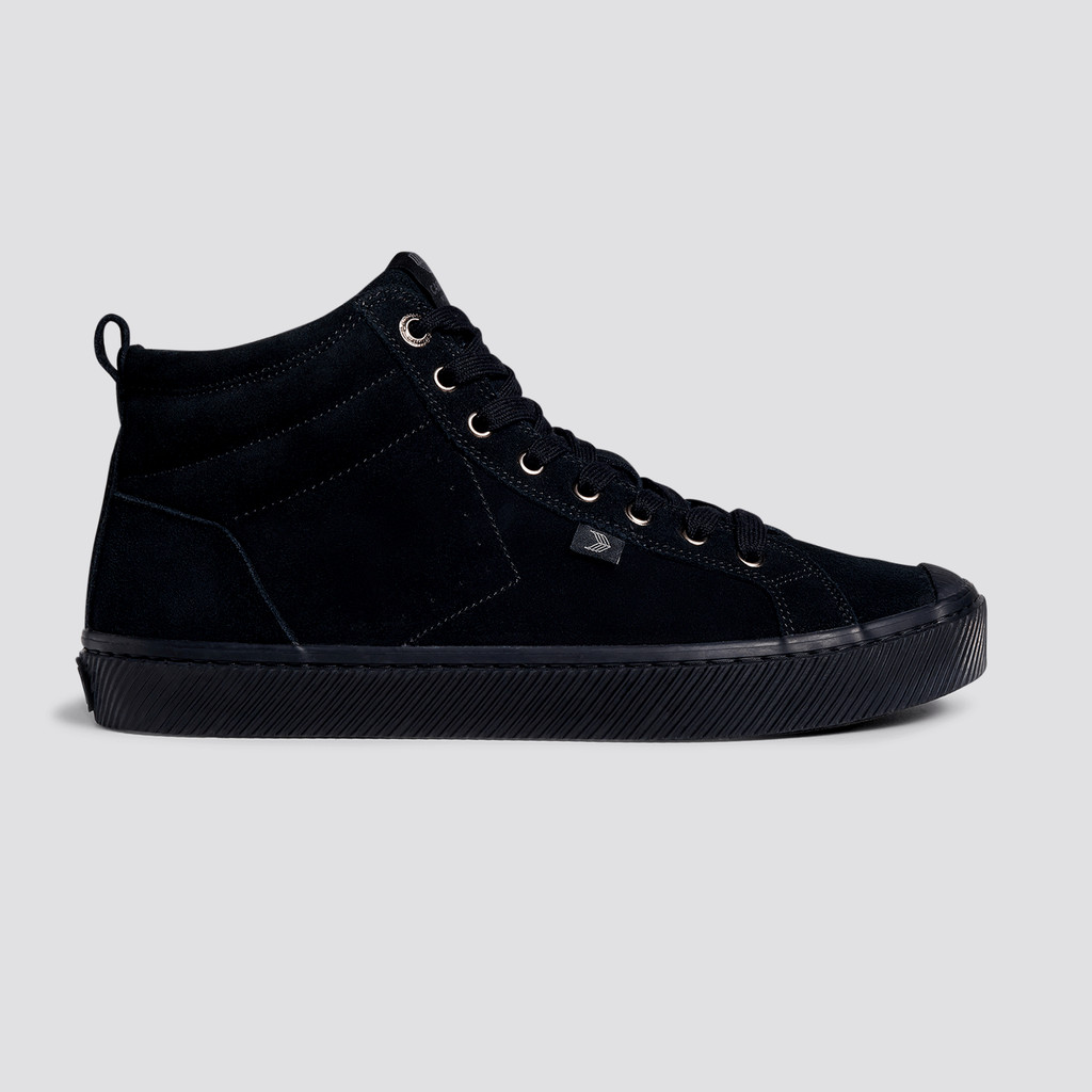 OCA HIGH Cariuma High Top Suede Damskie Czarne | 379KEFQJY