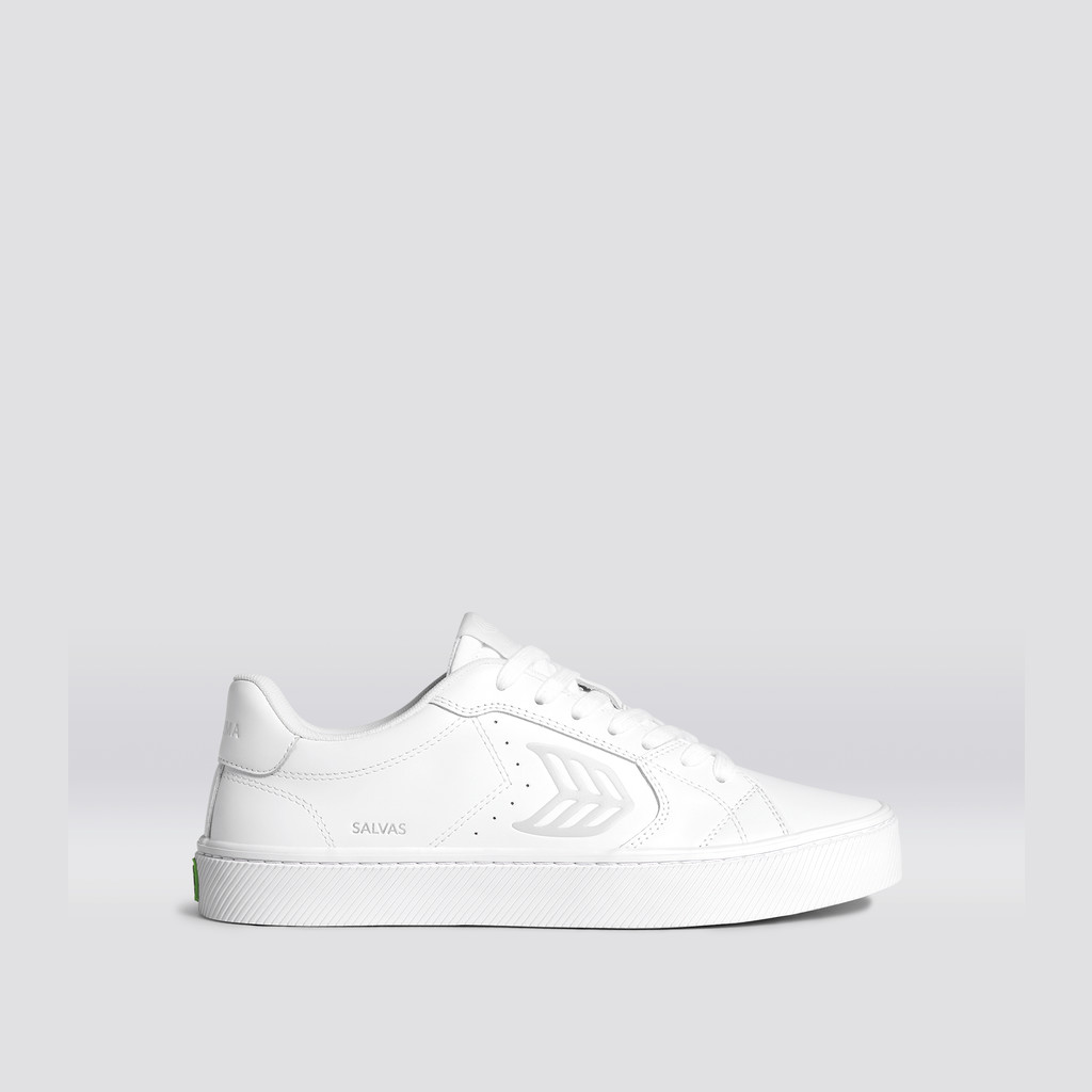 OCA LOW Cariuma Low Top Leather Vegan Męskie Białe | 051UFSCLM