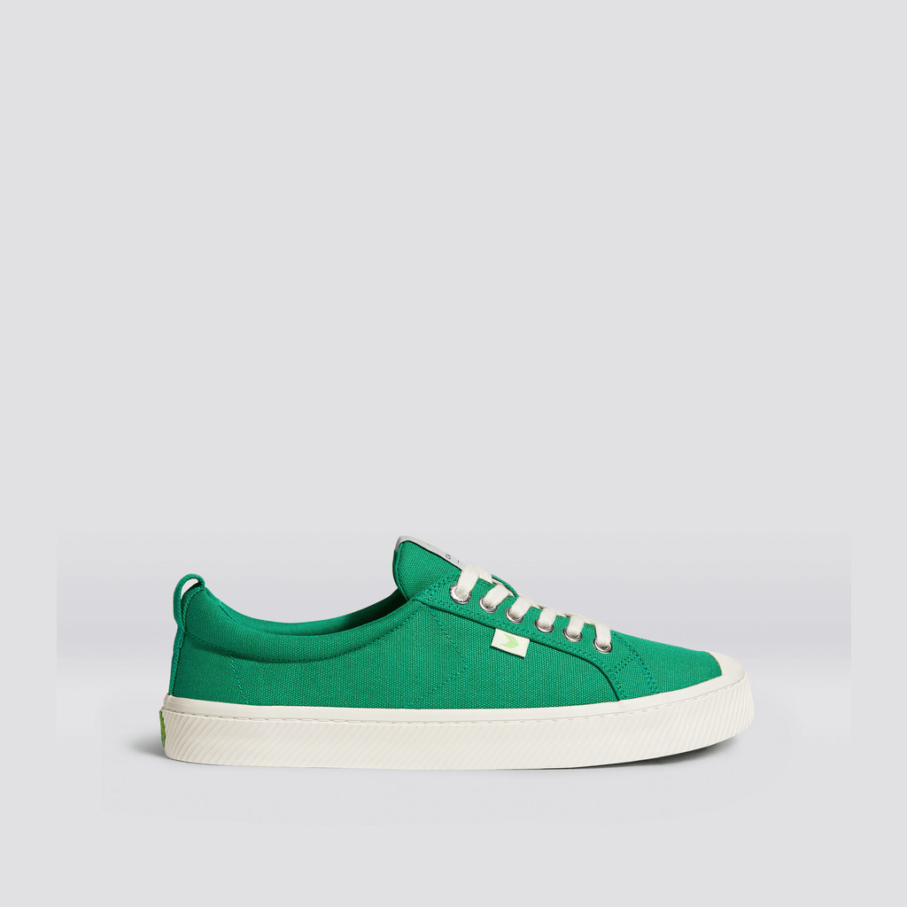 OCA LOW Cariuma Low Top Płócienne Wegański Męskie Zielone | 563TNMFYJ