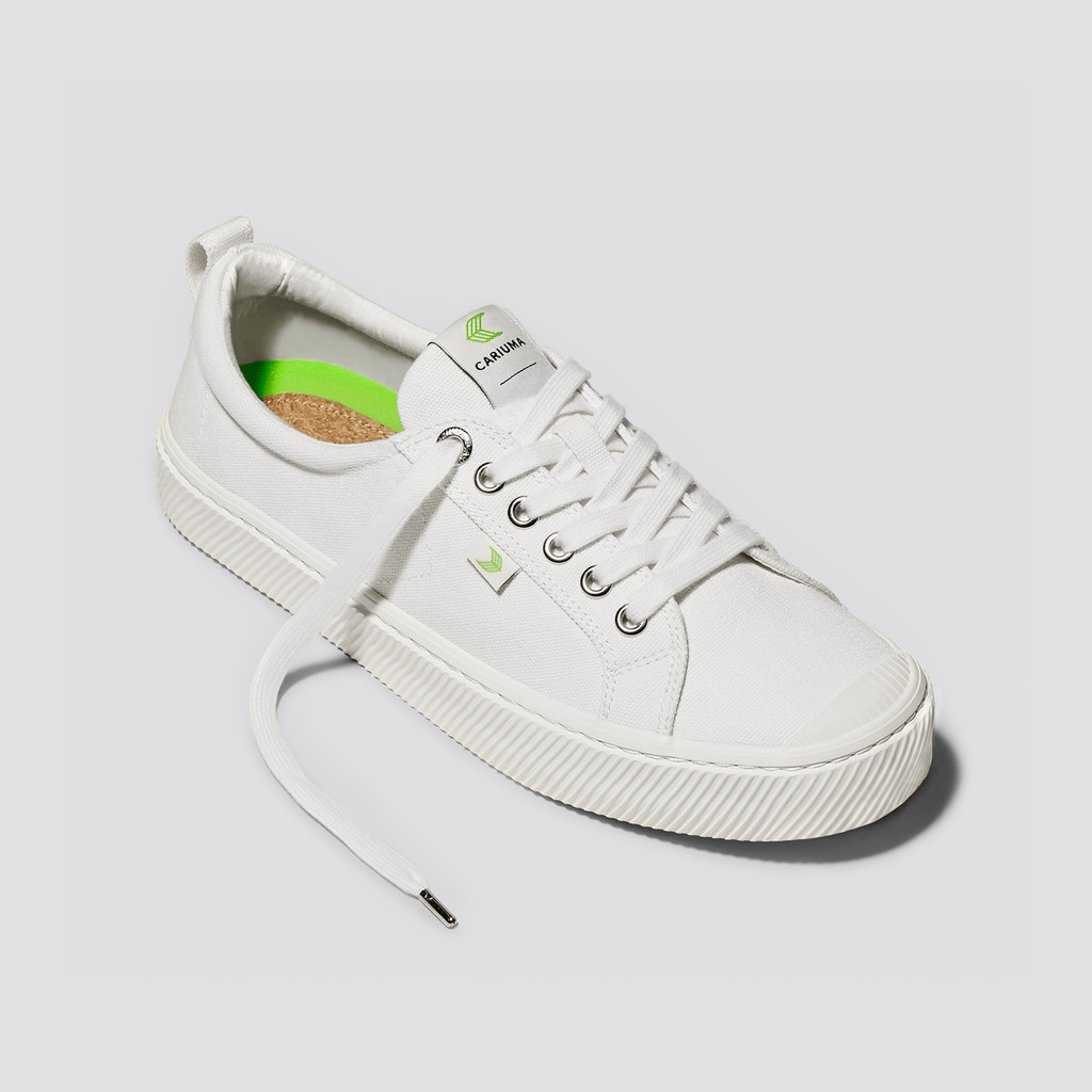 OCA LOW Cariuma Low Top Płócienne Wegański Męskie Off-White | 647AMOHSW