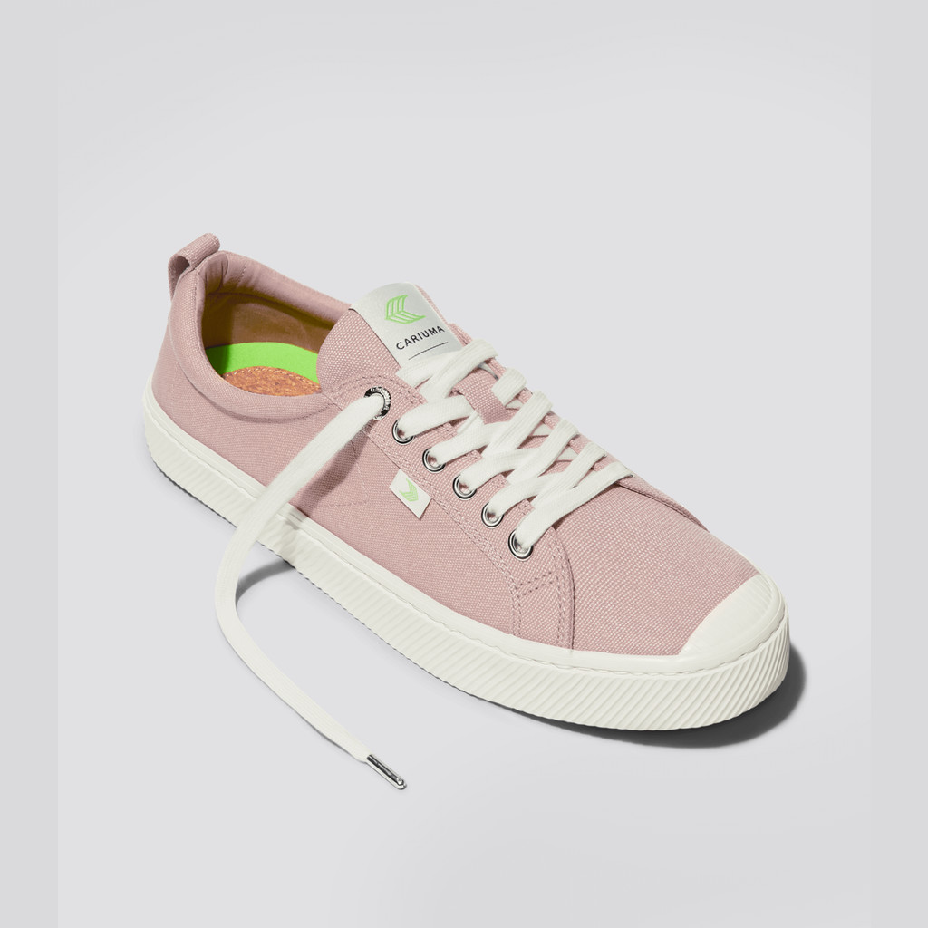 OCA LOW Cariuma Low Top Płócienne Wegański Męskie Czerwone | 408IGHFKT