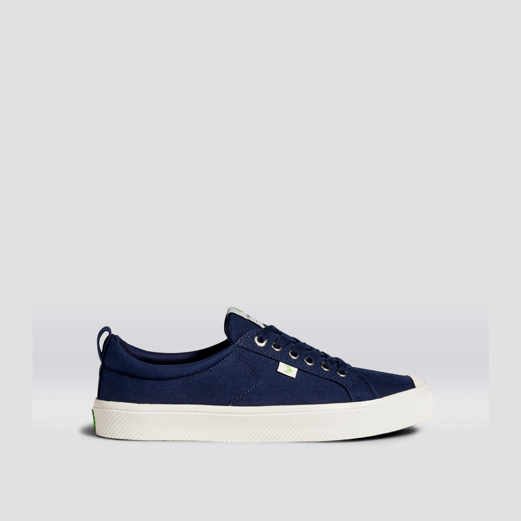 OCA LOW Cariuma Low Top Płócienne Wegański Męskie Niebieskie | 738GOTXSC