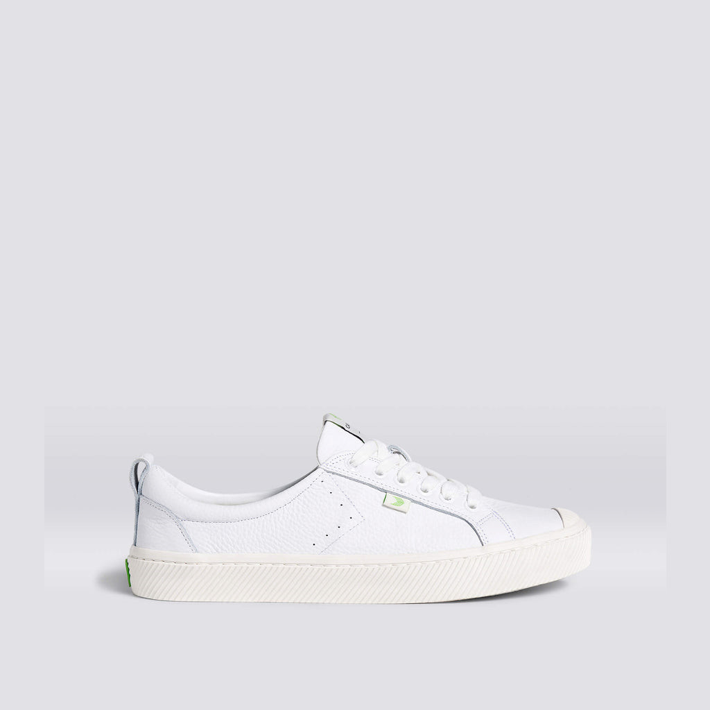OCA LOW Cariuma Low Top Premium Leather Damskie Białe | 386HQWTDB