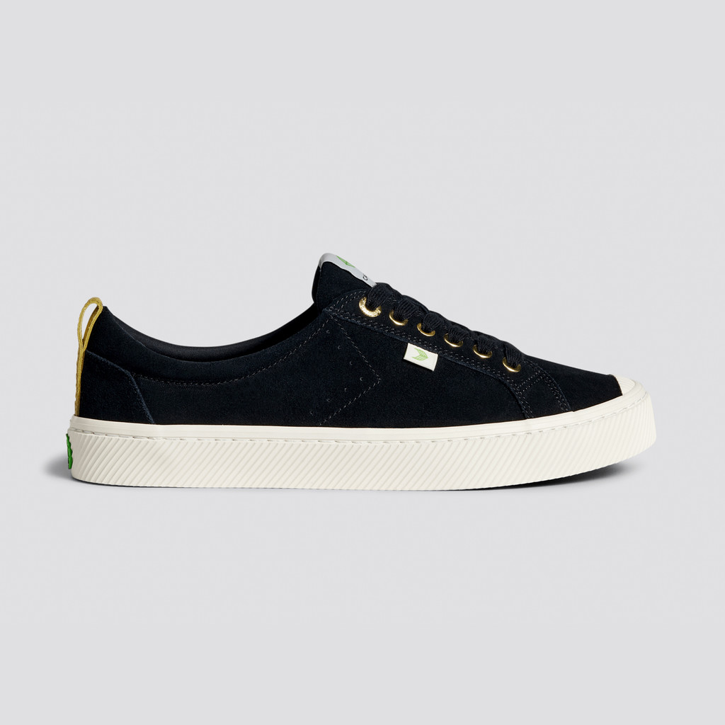 OCA LOW Cariuma Low Top Suede Damskie Czarne | 850WTKPRG
