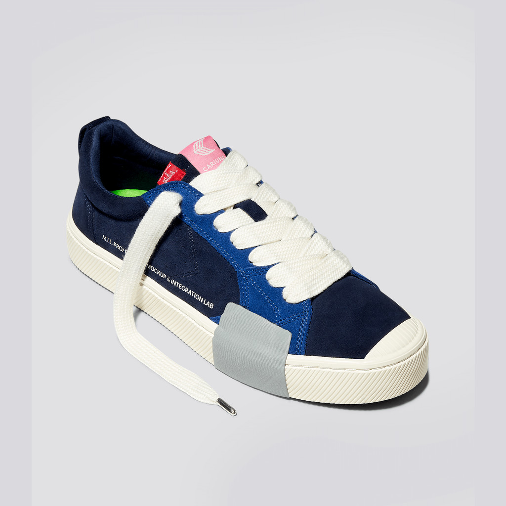 OCA LOW Cariuma Low Top Suede Damskie Granatowe | 812LXHEWD