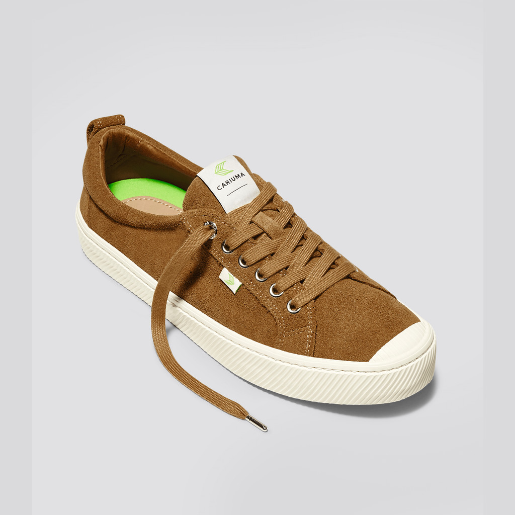 OCA LOW Cariuma Low Top Suede Damskie Camel | 137VABHRK