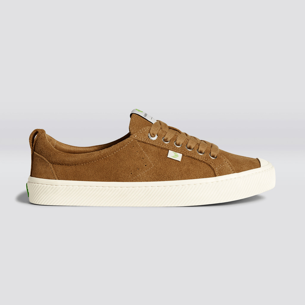 OCA LOW Cariuma Low Top Suede Damskie Camel | 137VABHRK
