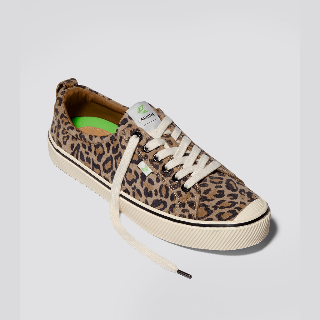 OCA LOW Cariuma Low Top Suede Damskie Panterka | 205AQDUZT