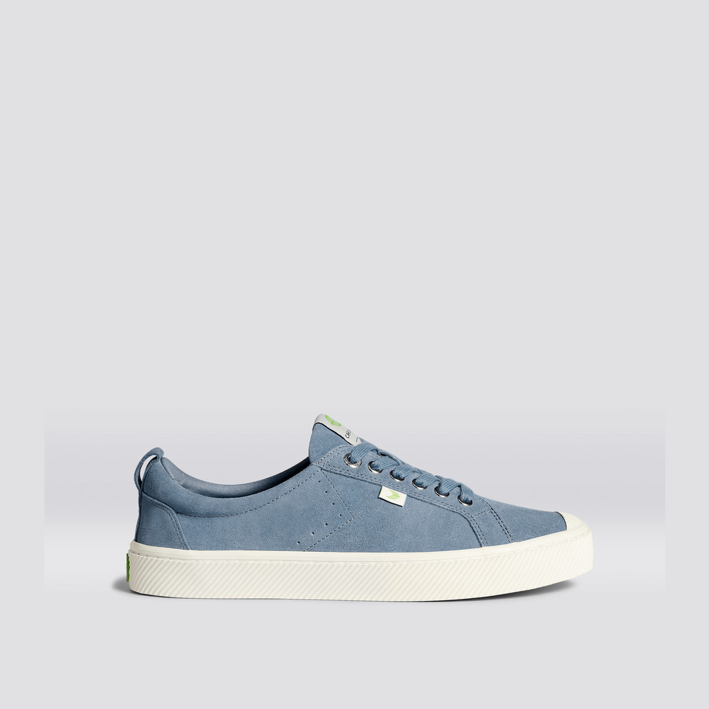 OCA LOW Cariuma Low Top Suede Damskie Niebieskie | 518ROLSQD