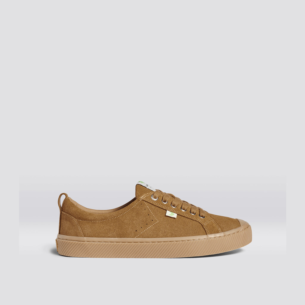 OCA LOW Cariuma Low Top Suede Damskie All Camel | 982HZFEBK
