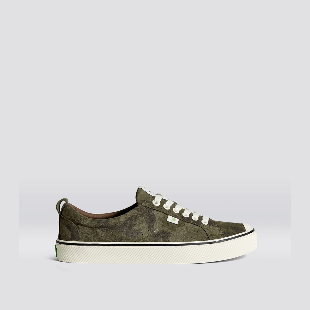 OCA LOW Cariuma Low Top Suede Męskie Camouflage | 629VPAQTS
