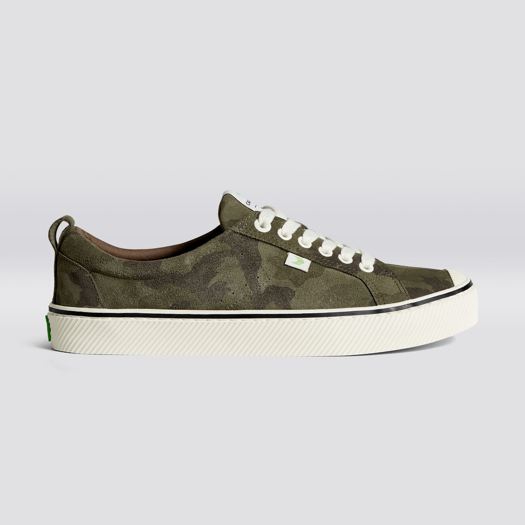 OCA LOW Cariuma Low Top Suede Męskie Camouflage | 629VPAQTS
