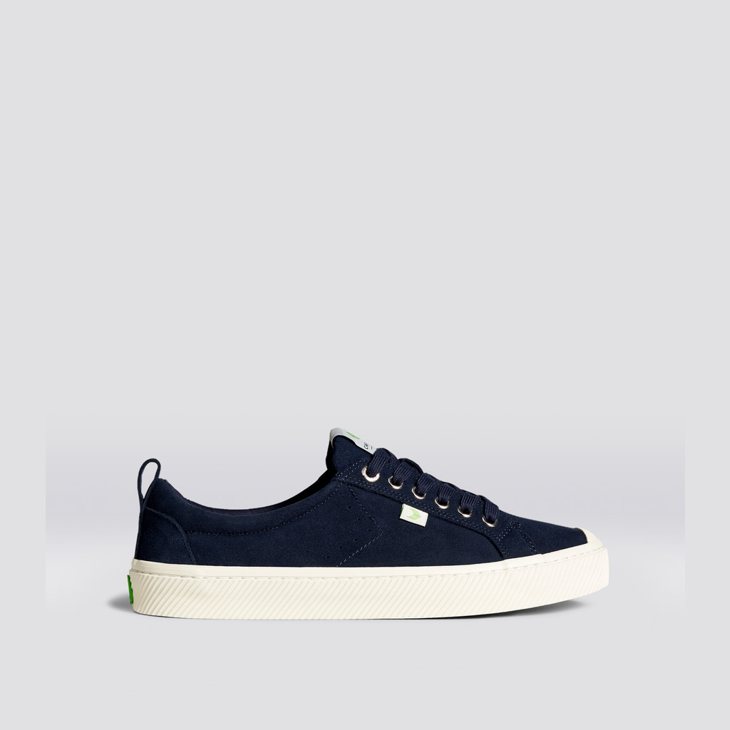 OCA LOW Cariuma Low Top Suede Męskie Niebieskie | 764UPQYNT