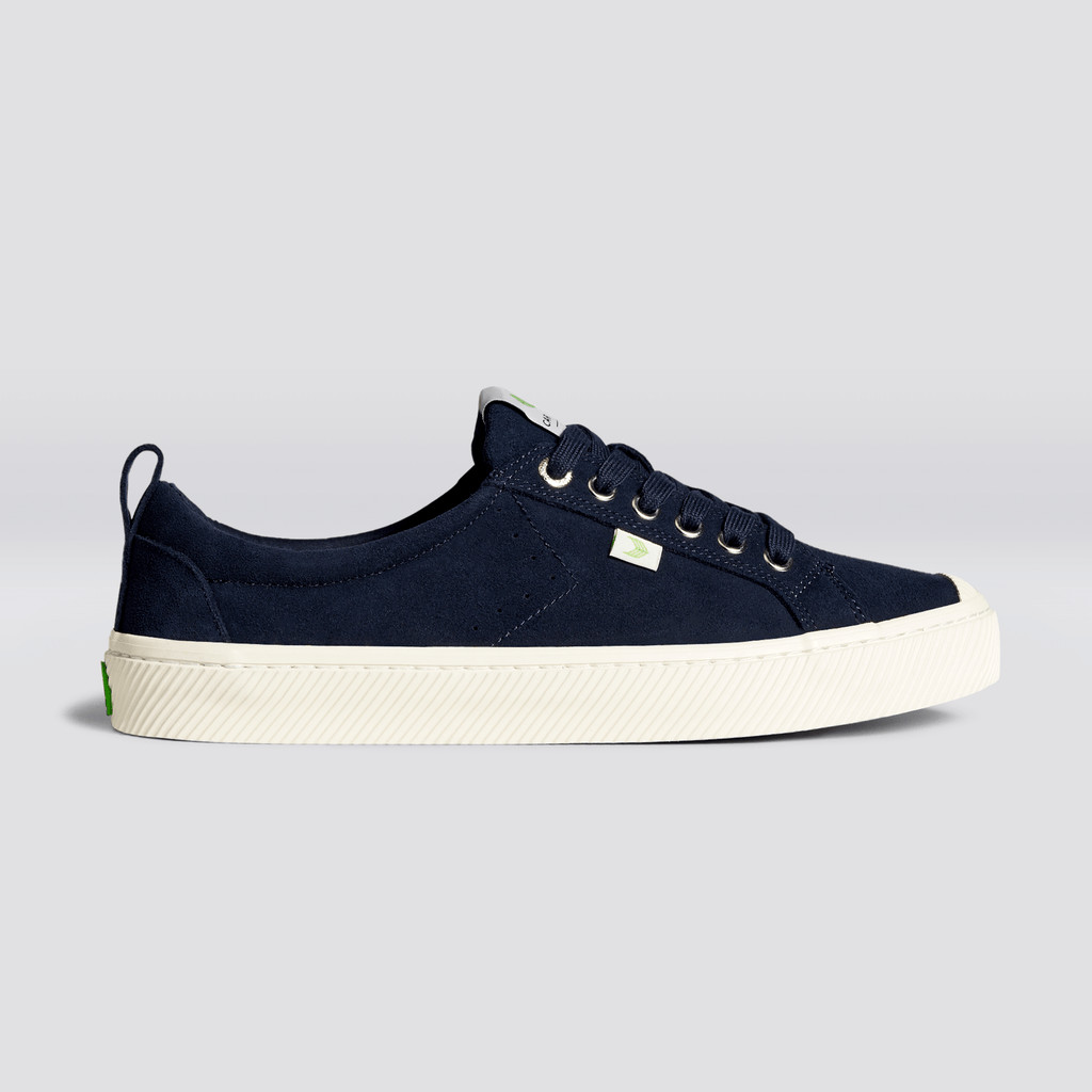 OCA LOW Cariuma Low Top Suede Męskie Niebieskie | 764UPQYNT