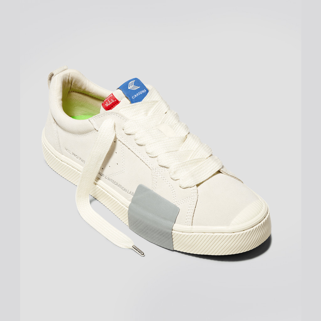 OCA LOW Cariuma Low Top Suede Męskie Off-White Vintage | 708BZWPED