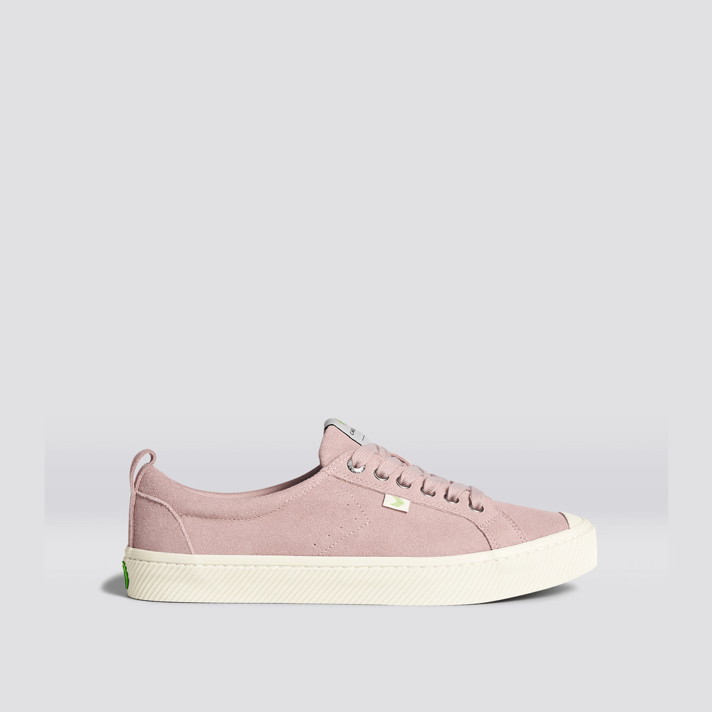 OCA LOW Cariuma Low Top Suede Męskie Różowe Czerwone | 493EFBAVU