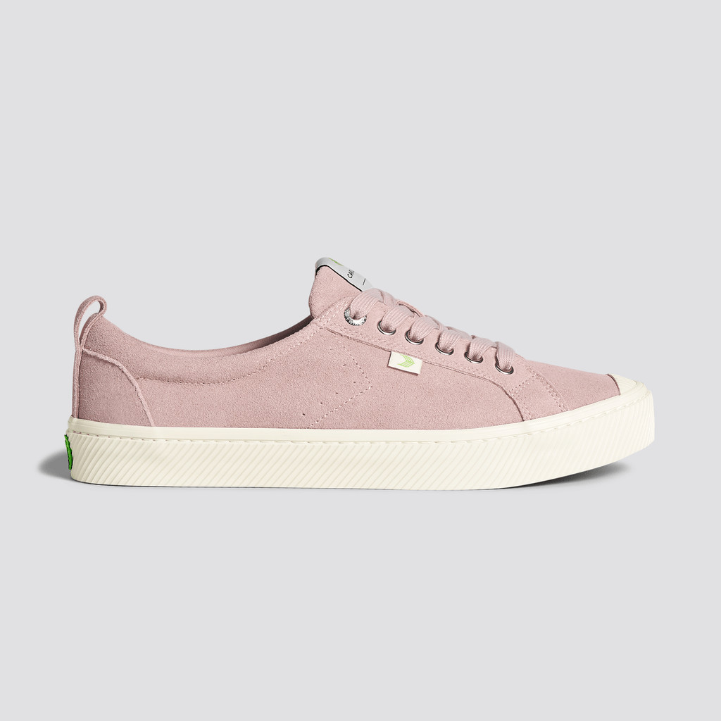 OCA LOW Cariuma Low Top Suede Męskie Różowe Czerwone | 493EFBAVU