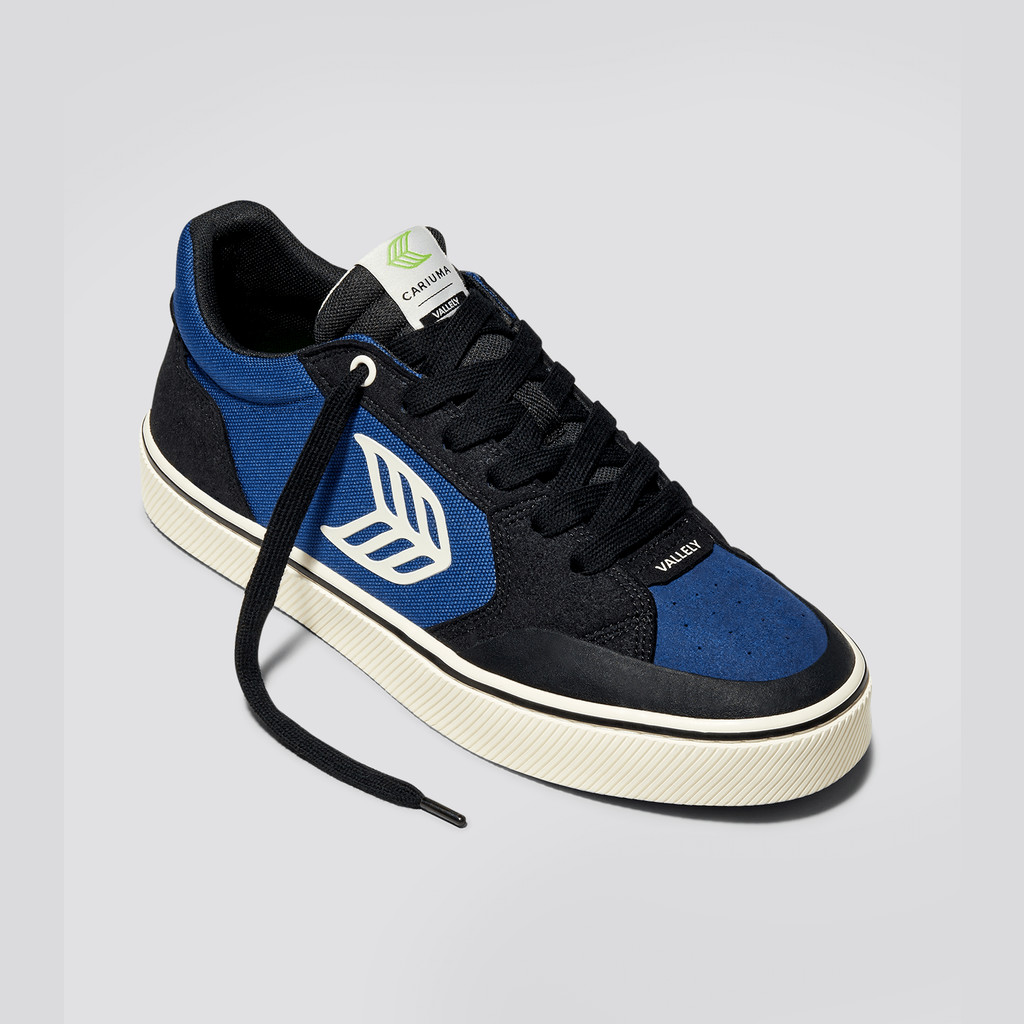 The Vallely Cariuma Low Top Suede Męskie Niebieskie | 437NIDGOW