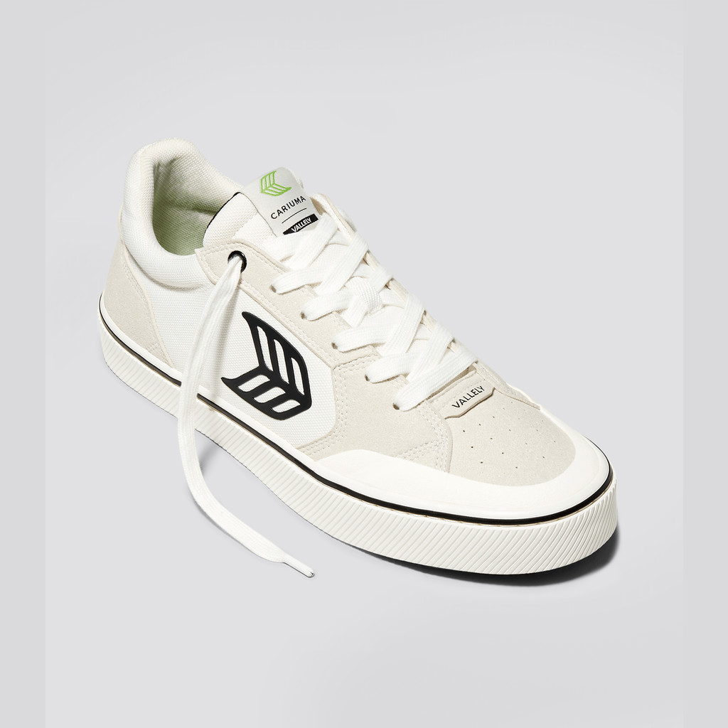 The Vallely Cariuma Low Top Suede Męskie Czarne | 143HDXCLE