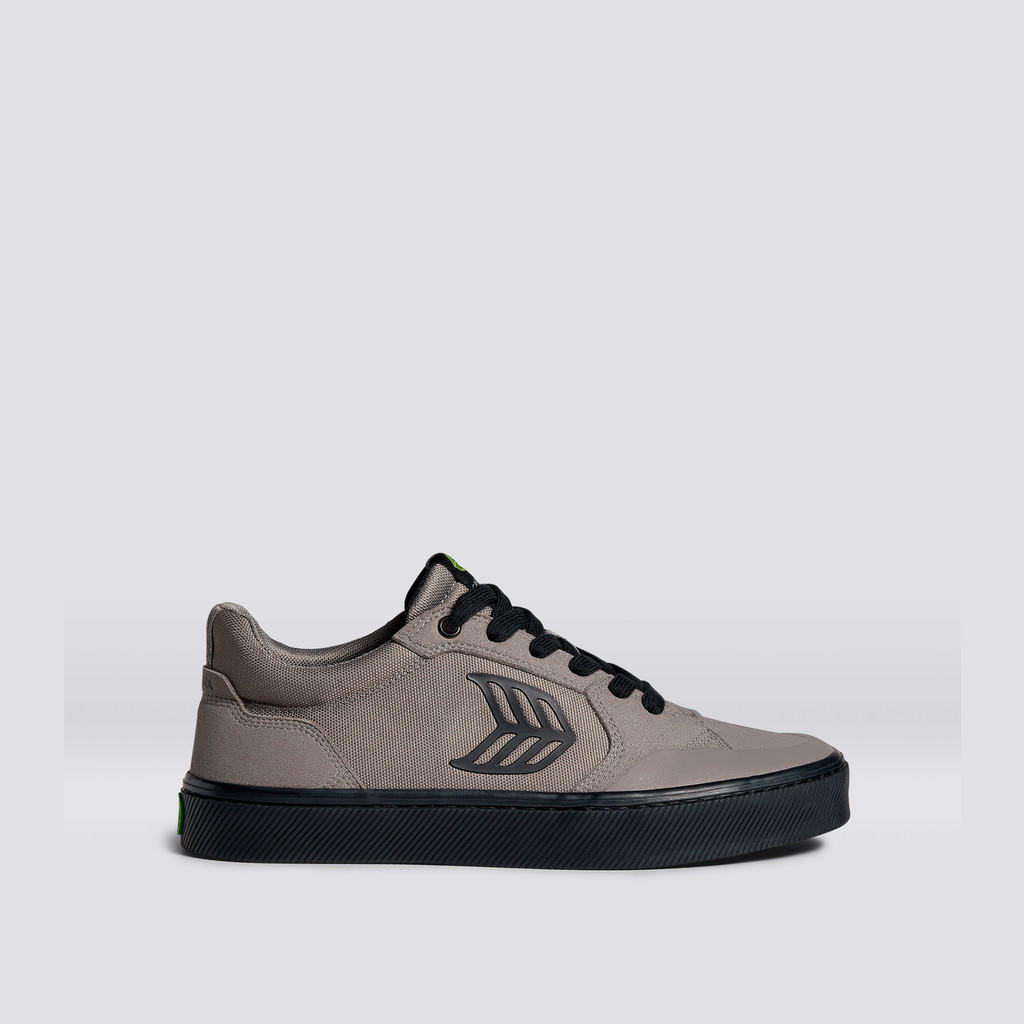 The Vallely Cariuma Low Top Suede Męskie Szare Czarne | 490GJHNAL